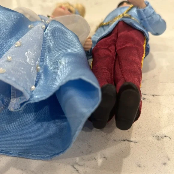 Disney Princess Cinderella Prince Charming porcelain dolls by Brass Key Keepsake - Picture 3 of 9